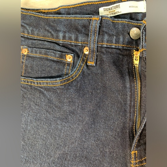 Levi's Dark Indigo Straight Jeans - Picture 10 of 16